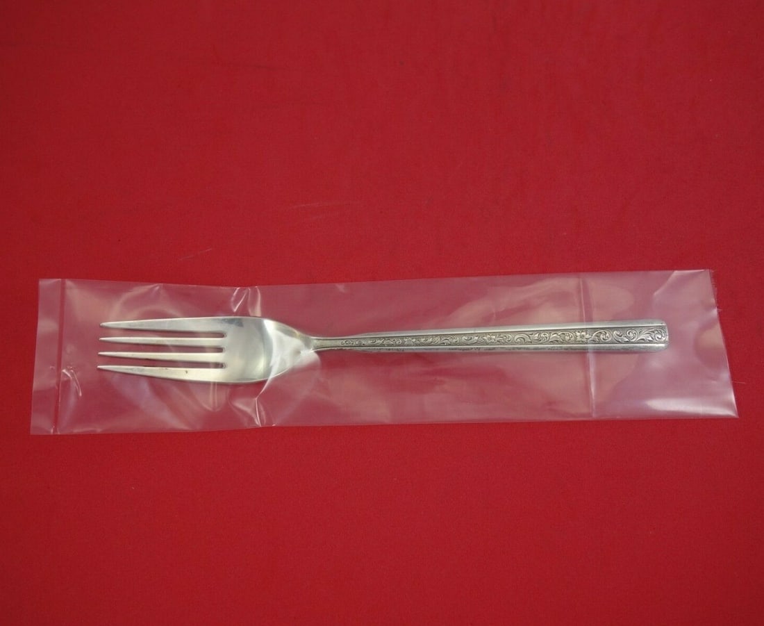 Gorham Trilogy Sterling Silver 7.5" Fork New in Sleeve: Gorham Trilogy Sterling Silver 7.5" Fork New in Sleeve This exquisite 7 1/2" regular fork from the Trilogy pattern by Gorham is crafted from high-quality sterling silver. It features a timeless design