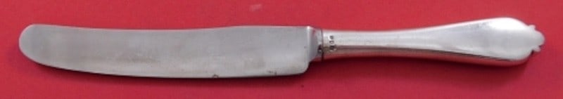 Wall Wilson Trifid English Sterling Silver Dinner Knife Old French 9 1/8": Wall Wilson Trifid English Sterling Silver Dinner Knife Old French 9 1/8" Sterling silver dinner knife in the Trifid (English) pattern by Wall Wilson. It is described as Old French style, dated to 188