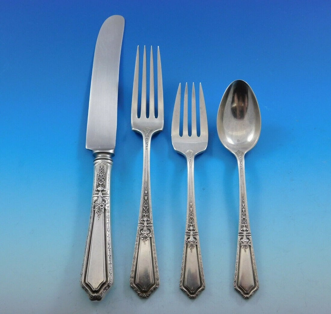 Towle D'Orleans Sterling Silver 4-Piece Place Setting: Towle D'Orleans Sterling Silver 4-Piece Place Setting This elegant D'Orleans 4-piece place setting by Towle is crafted from high-quality sterling silver, showcasing timeless craftsmanship. The set inc