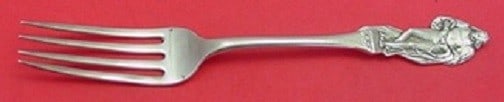 Gorham Nuremberg Sterling Silver Dinner Fork 7 3/4 Inch: Gorham Nuremberg Sterling Silver Dinner Fork 7 3/4 Inch This is a Gorham sterling silver dinner fork in the Nuremberg multi-motif pattern, measuring 7 3/4 inches in length. Crafted in the United State