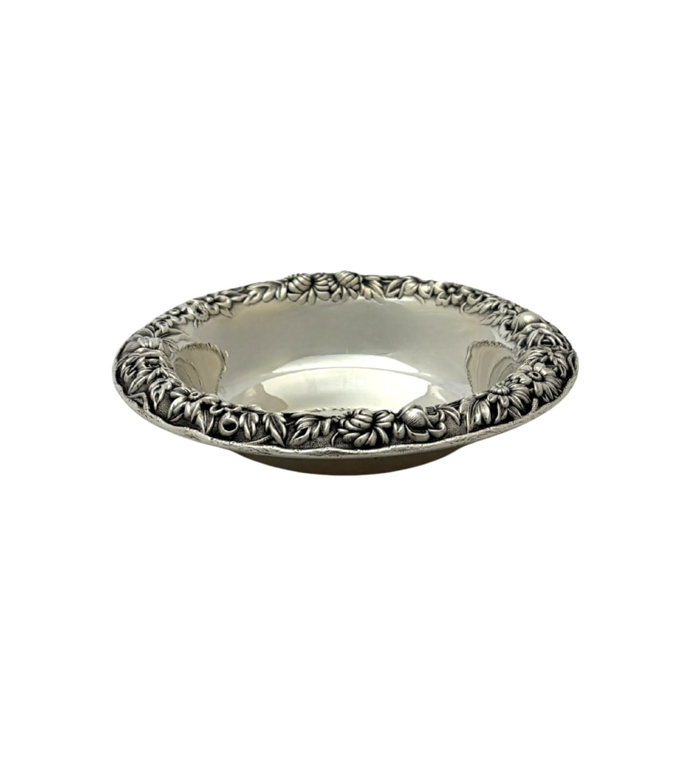 Handmade Sterling Silver Floral Repousse Bowl by S Kirk and Son (1 of 3)