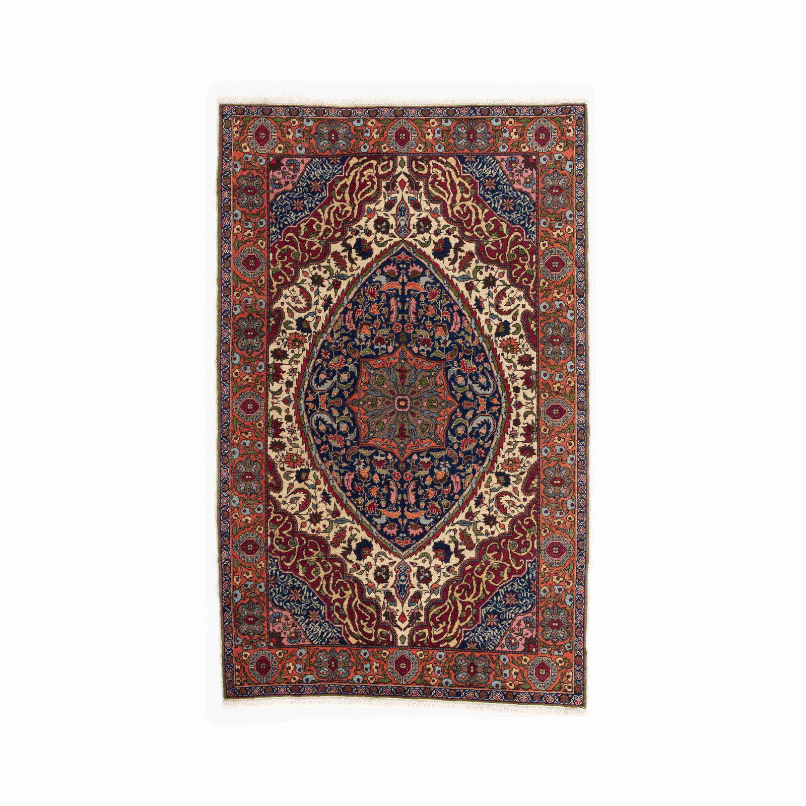 Authentic Handmade Anadol Wool Carpet 53.1 x 84.3 Inches: Authentic Handmade Anadol Wool Carpet 53.1 x 84.3 Inches This authentic handmade Anadol carpet features a stunning wool-on-wool construction, showcasing the art of traditional craftsmanship. Originati