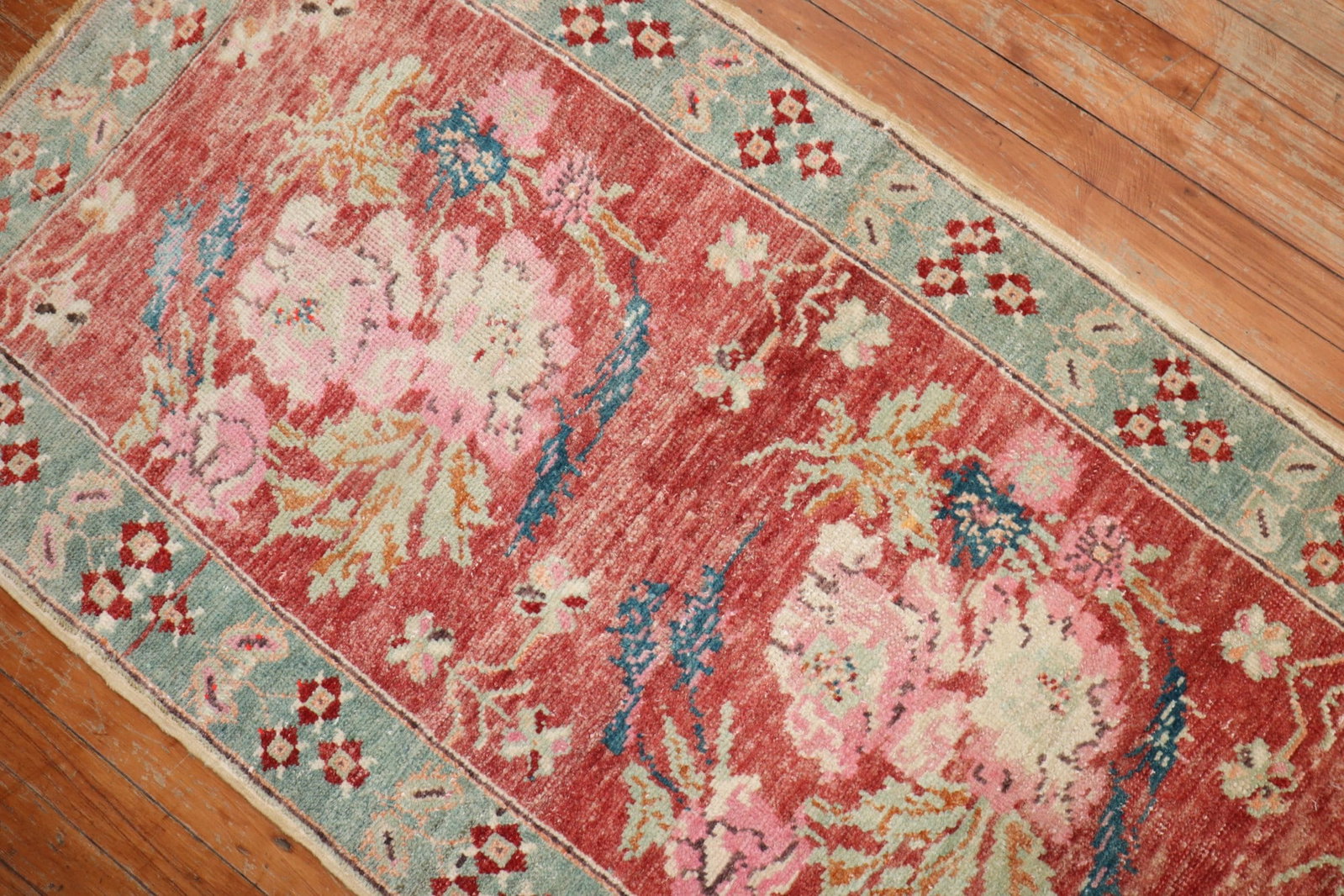 2' 9" x 9' 3" Anatolian Turkish Floral Rug Runner 1976 (1 of 7)