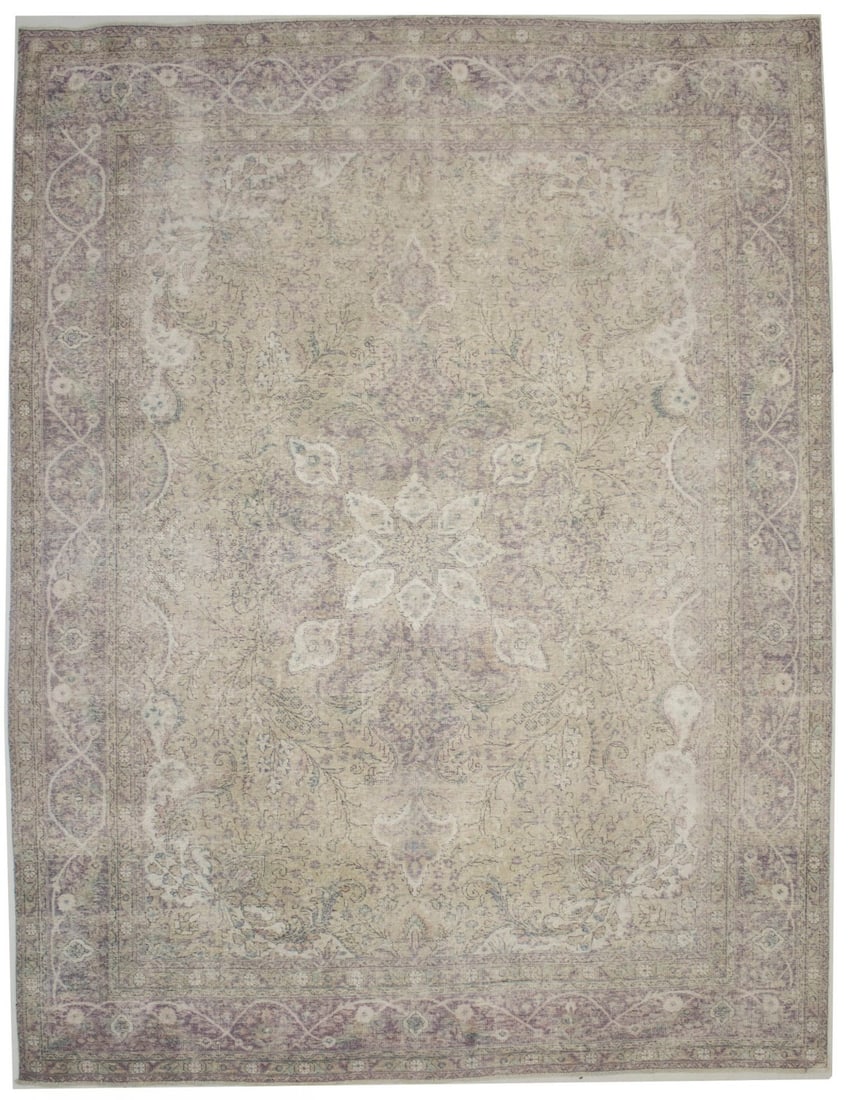 Vintage Hand-Knotted 10x13 Floral Oriental Rug Eco Friendly Decor (1 of 14)