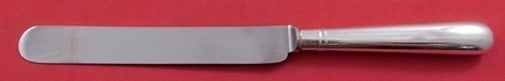 James Robinson Irish Rib Sterling Silver Blunt Dinner Knife 10 1/2": James Robinson Irish Rib Sterling Silver Blunt Dinner Knife 10 1/2" Sterling silver dinner knife in the Irish Rib pattern by James Robinson. This pre-owned piece is not monogrammed and is described as