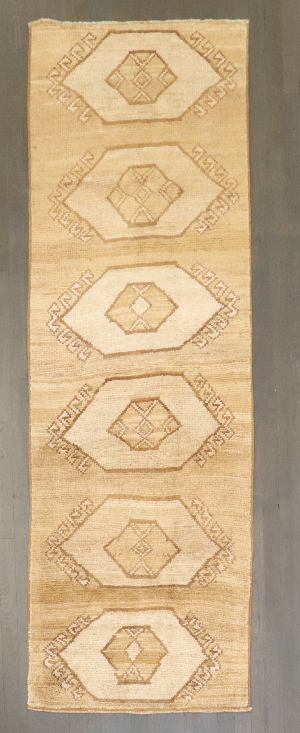 2' 7" x 7' 10" Turkish Kars neutral runner rug (1 of 7)