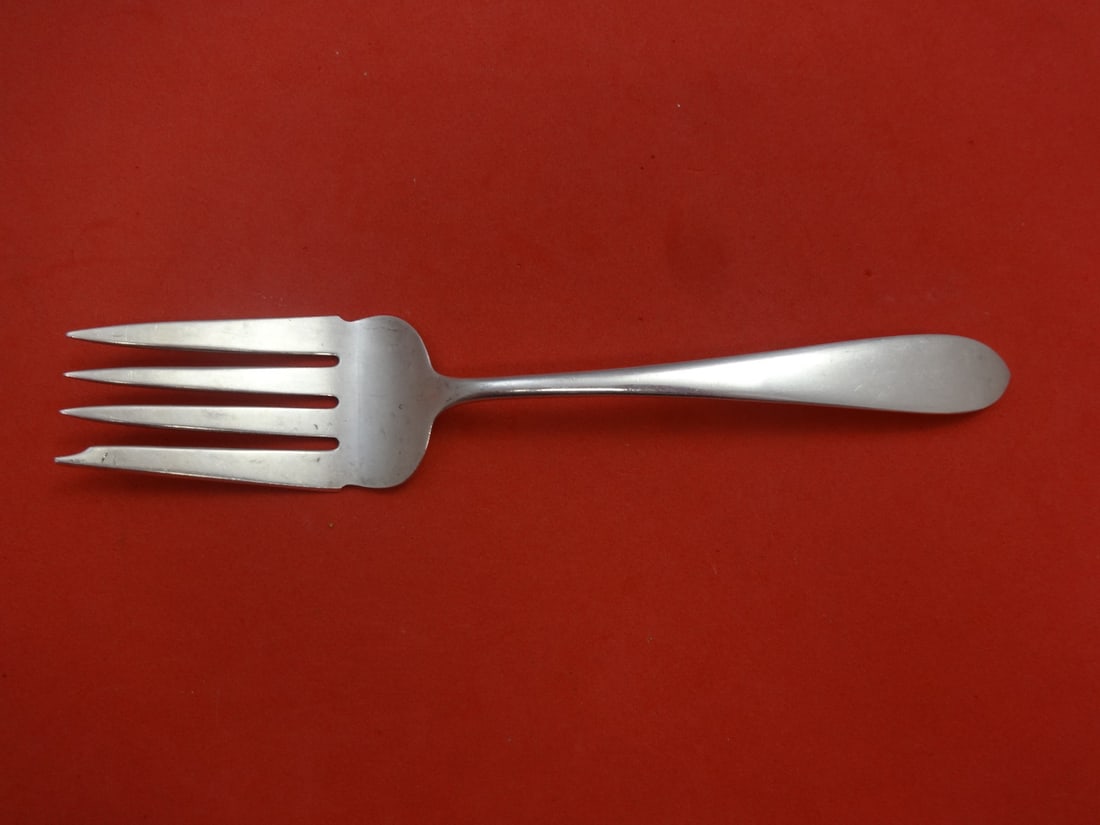 Kirk-Stieff Wadefield Sterling Silver Cold Meat Fork 8 3/8 Inch: Kirk-Stieff Wadefield Sterling Silver Cold Meat Fork 8 3/8 Inch Presenting the Wadefield cold meat fork by Kirk-Stieff, a stunning piece crafted from sterling silver. Measuring 8 3/8 inches in length,