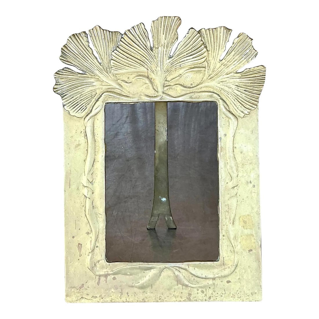 Vintage Boho Brass Ginkgo Frame with Organic Design 8.75 x 11.75: Vintage Boho Brass Ginkgo Frame with Organic Design 8.75 x 11.75 Enhance your cherished memories with this Vintage Boho Brass Ginkgo Frame, crafted from solid brass. This exquisite frame showcases a d