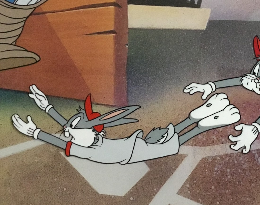 Virgil Ross signed numbered Bugs Bunny baseball cel - 10