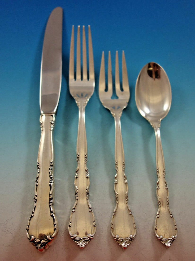 Lunt Mignonette Sterling Silver 4-Piece Place Setting (1 of 4)