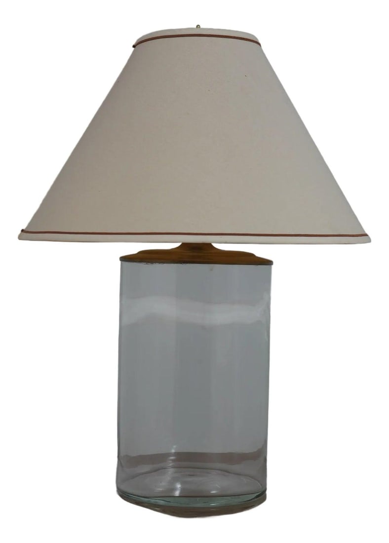 Vintage 150 Year Old Seeded Glass Jar Table Lamp (1 of 8)