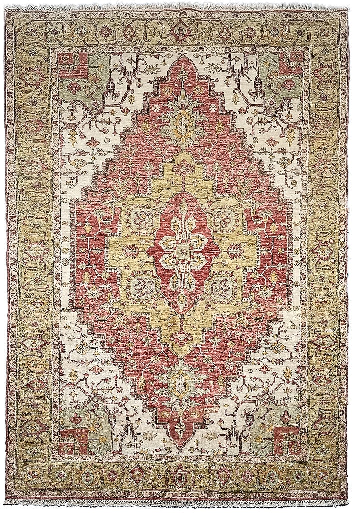 Elegant 5'2" x 8'6" Vegetable Dyed Serapi Chobi Rug: Elegant 5'2" x 8'6" Vegetable Dyed Serapi Chobi Rug Free continental US Shipping Elevate your home decor with this extraordinary 5' 2" x 8' 6" Vegetable Dyed Serapi Chobi Rug. This handmade masterpiec