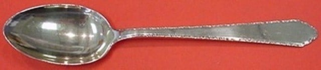 Lunt William & Mary Sterling Silver Soup Spoon 6 7/8 inches: Lunt William & Mary Sterling Silver Soup Spoon 6 7/8 inches This exquisite William and Mary place soup spoon from Lunt is crafted from high-quality sterling silver. Measuring 6 7/8 inches, this spoon 
