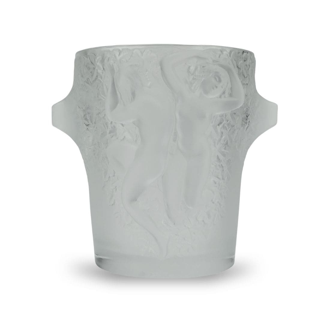 Lalique Ganymede crystal ice bucket with frosted nude relief (1 of 6)