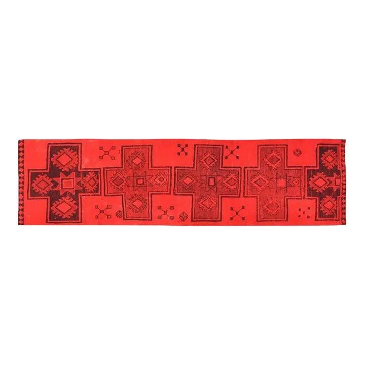 3' x 11'3" Anatolian Wool Tribal Hand Knotted Runner Rug: 3' x 11'3" Anatolian Wool Tribal Hand Knotted Runner Rug This vintage Turkish Anatolian runner rug features a traditional tribal design, hand-knotted with wool and showcasing natural colors. The rug d