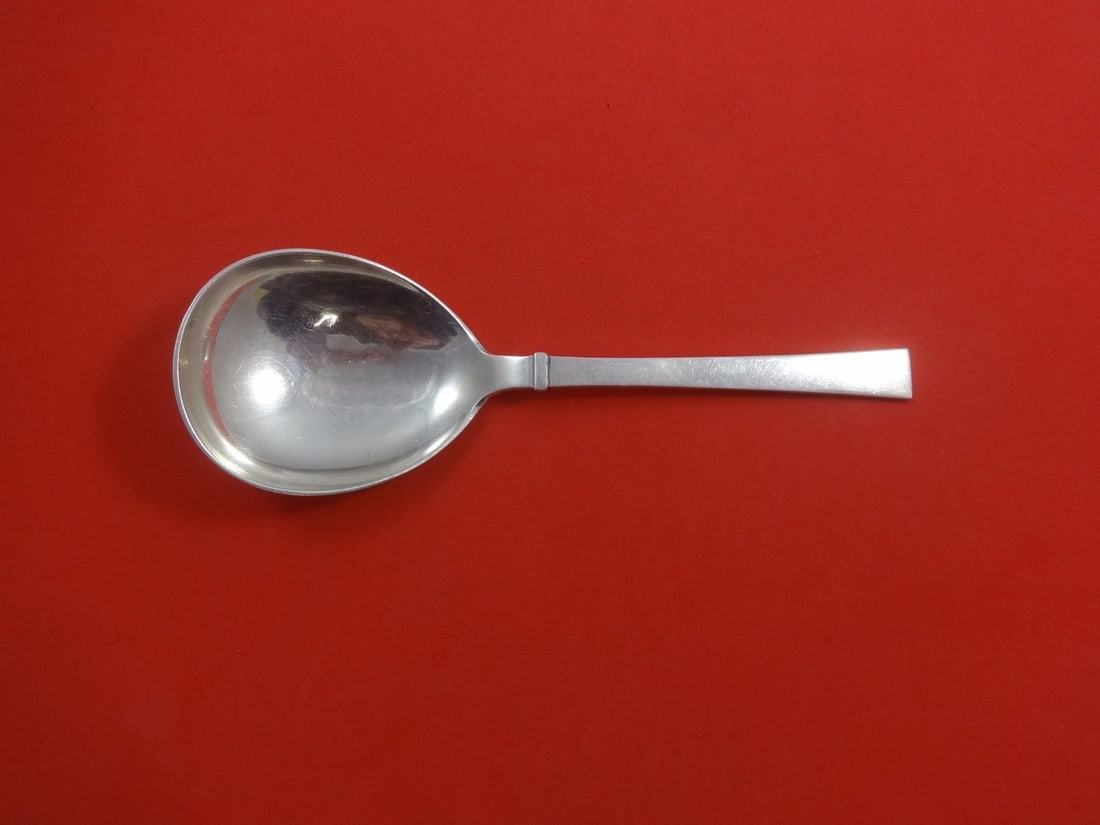 Hans Hansen Bell Sterling Silver Berry Spoon 8 5/8 Inch Serving: Hans Hansen Bell Sterling Silver Berry Spoon 8 5/8 Inch Serving This exquisite serving spoon, designed by Hans Hansen, features the elegant Bell pattern and is crafted from high-quality sterling silve