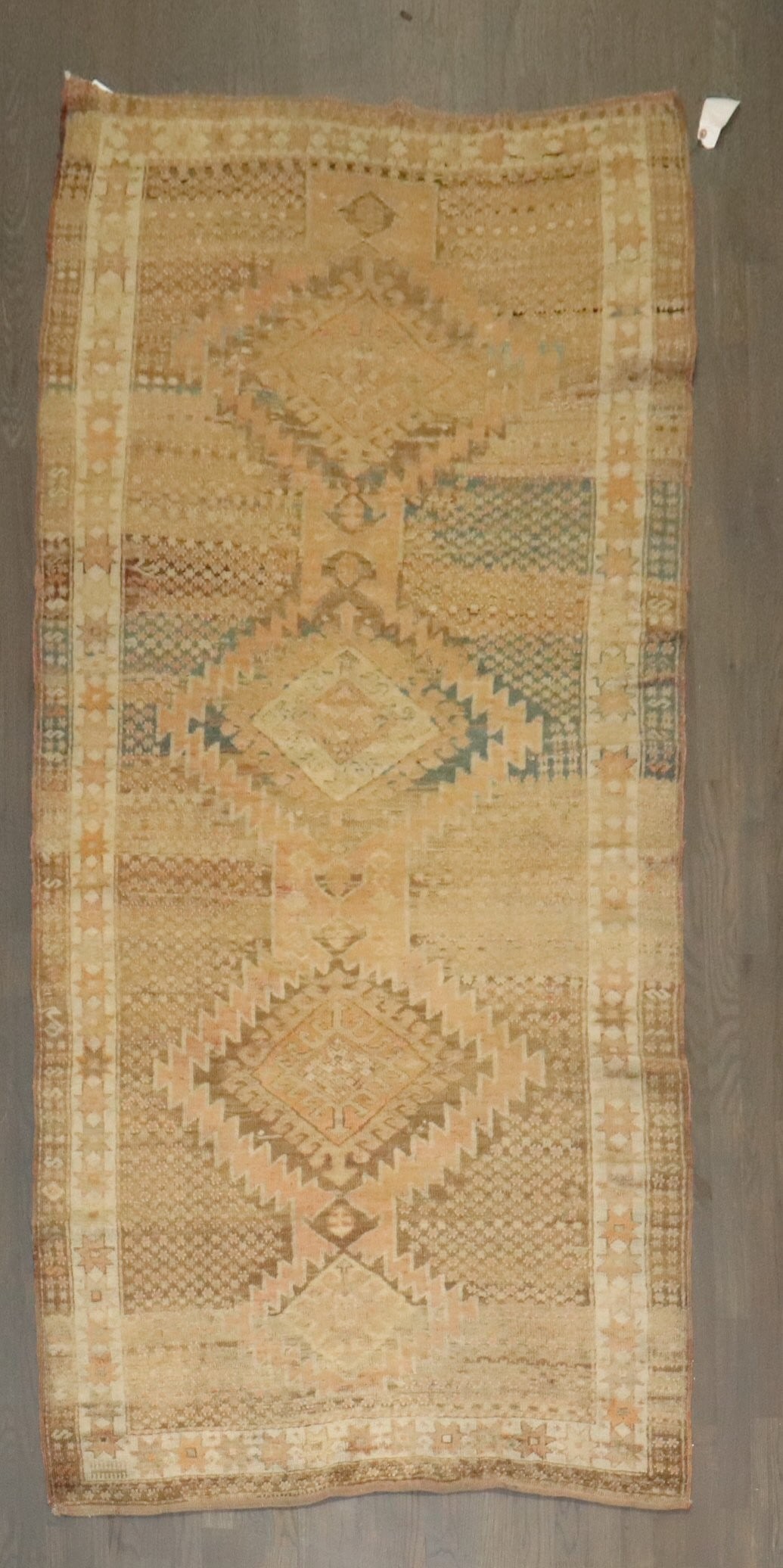 3' 10" x 8' 2" Karabagh Persian Runner in Blue and Brown (1 of 7)