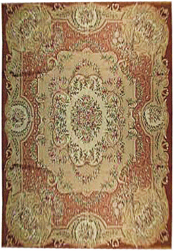 8'10 x 12' Coral Rust Handmade Fine Needlepoint Rug: 8'10 x 12' Coral Rust Handmade Fine Needlepoint Rug Free continental US Shipping Transform your living space with the exquisite 8' 10" x 12' Coral Rust Fine Needlepoint Rug. This stunning piece is met