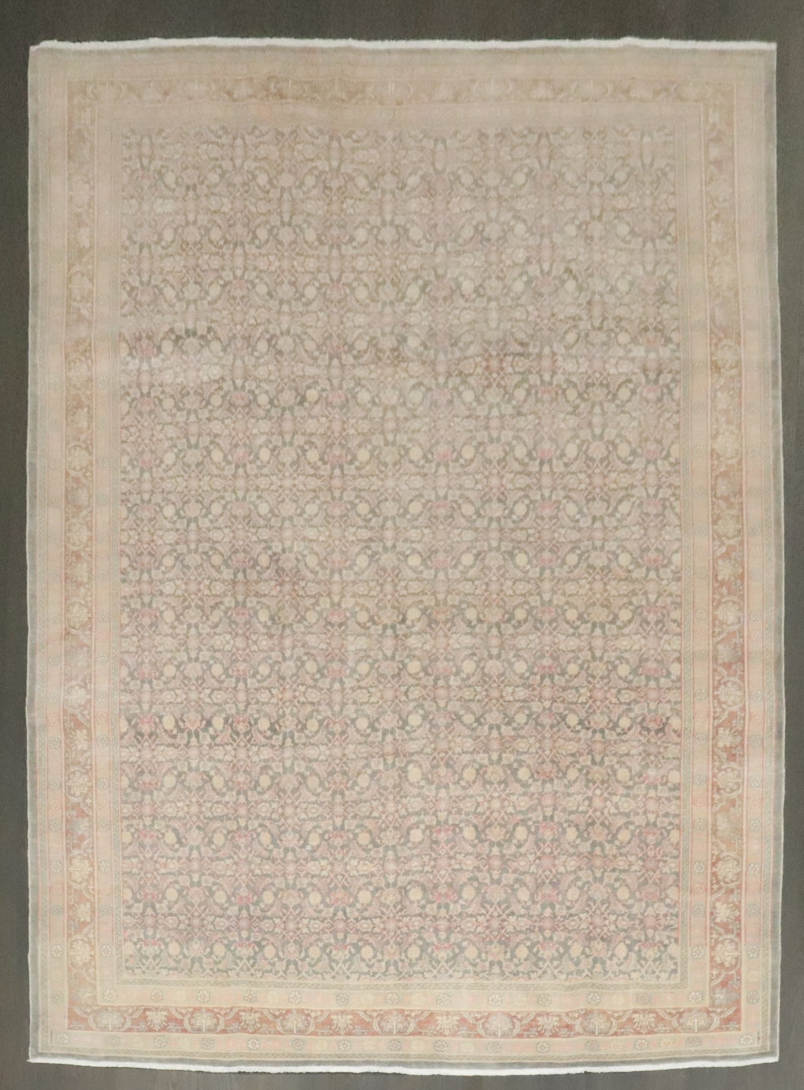 6' 11" x 9' Mid 20th Century Indian Tabriz Area Rug (1 of 7)