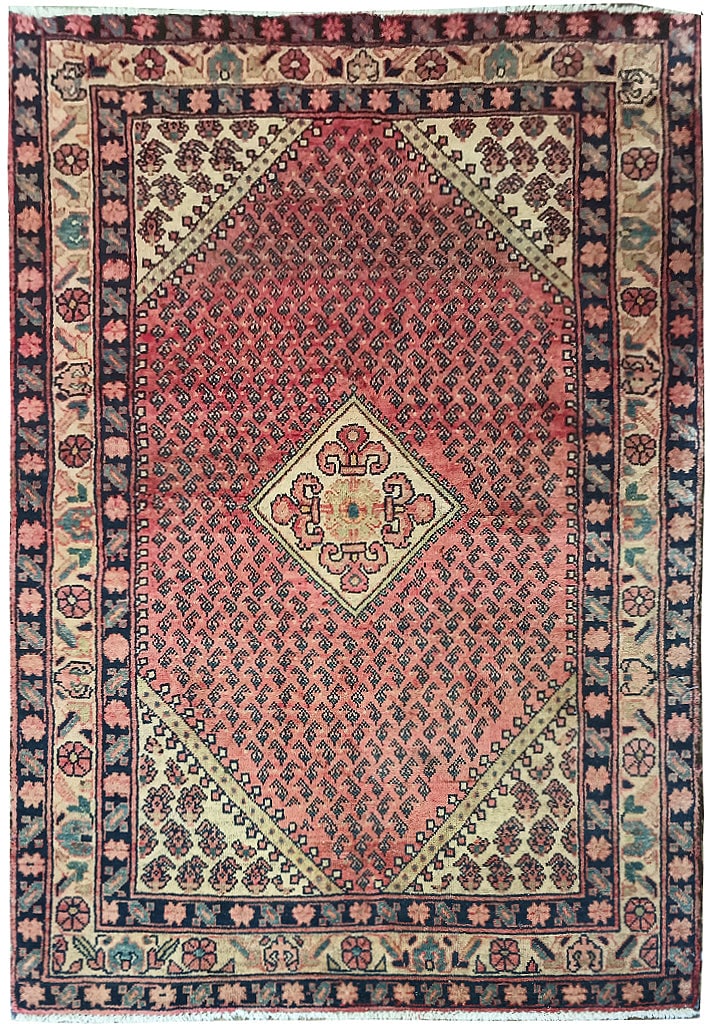 Handwoven 4.3 x 7.1 Persian Saraband Rug Wool Vintage Charm (1 of 10)