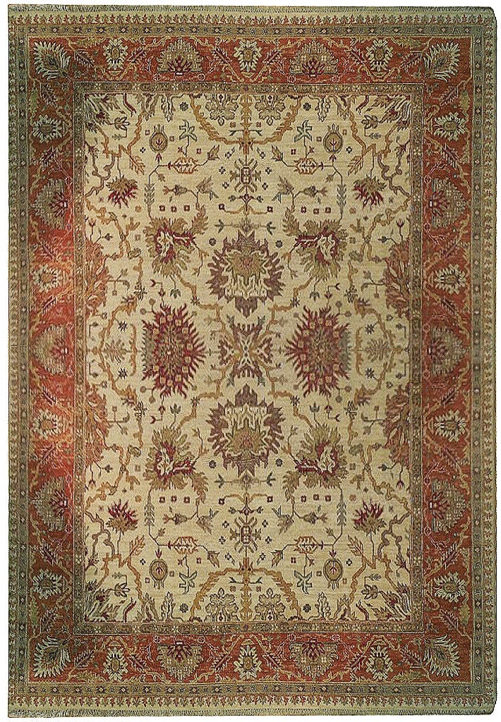 8'10 x 11'10 Off White Vegetable Dyed Chobi Wool Rug Hand Knotted India (1 of 7)