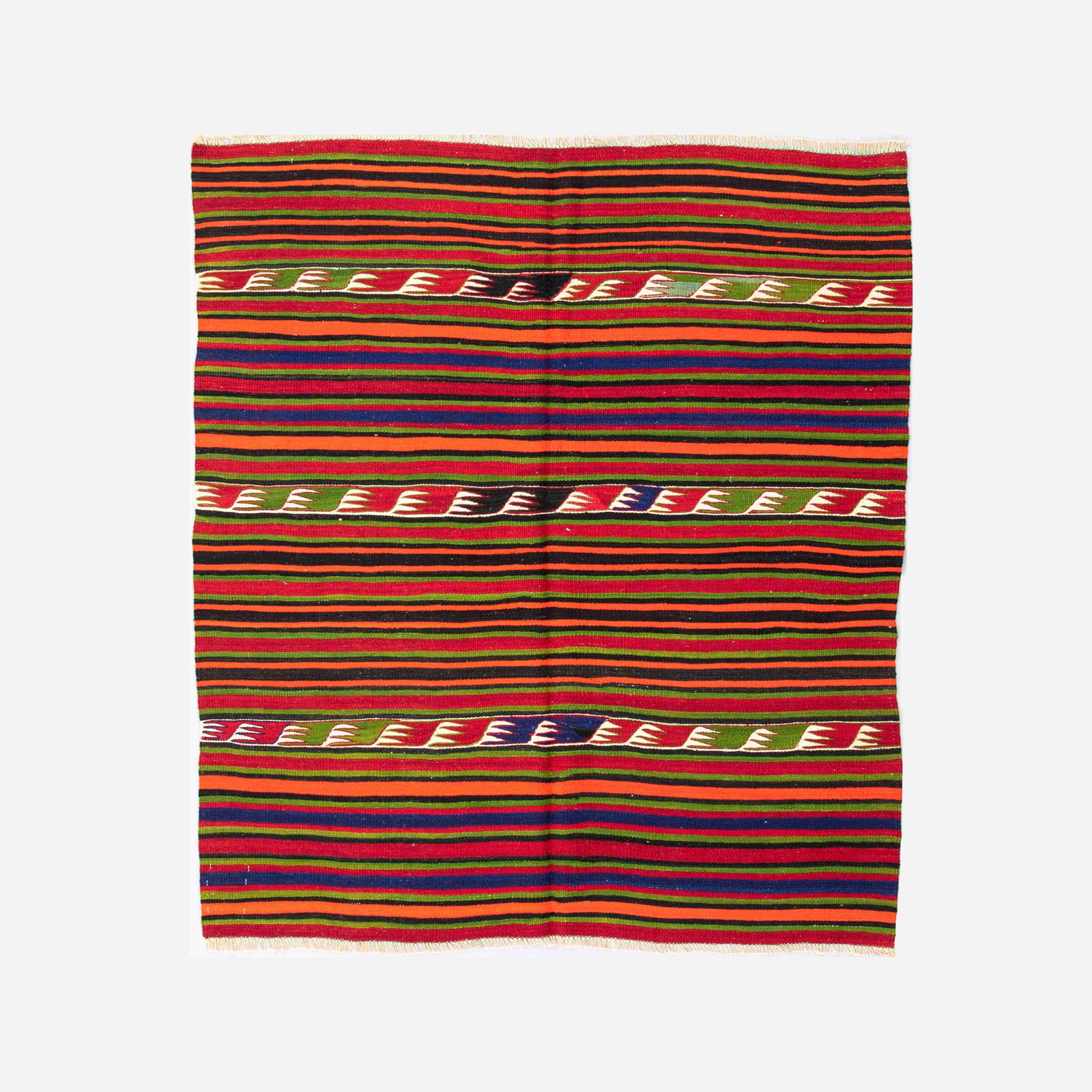 Authentic Handmade Anadol Wool On Wool Kilim 53.9x60.2 (1 of 8)