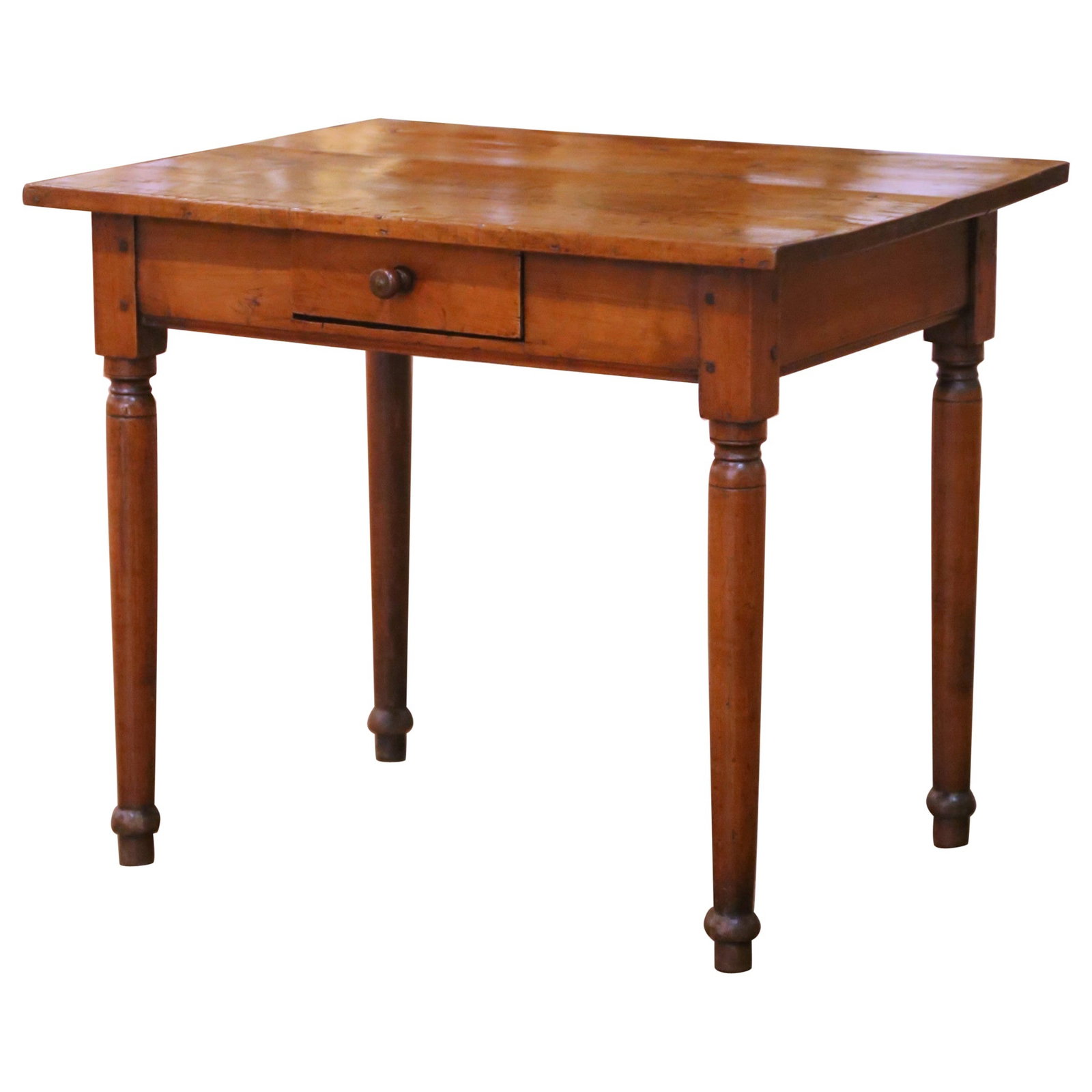 French Louis Philippe Cherry Bedside Table with Drawer (1 of 13)