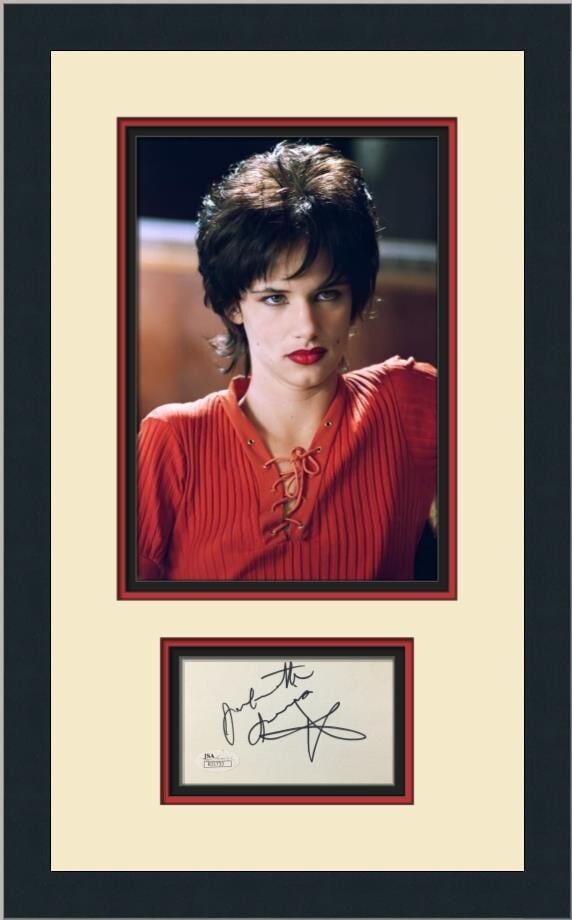 Juliette Lewis Signed Index Card Custom Framed Photo Natural Born Killers JSA: Juliette Lewis Signed Index Card Custom Framed Photo Natural Born Killers JSA This is a signed index card by Juliette Lewis from the movie Natural Born Killers, beautifully presented in a custom frame