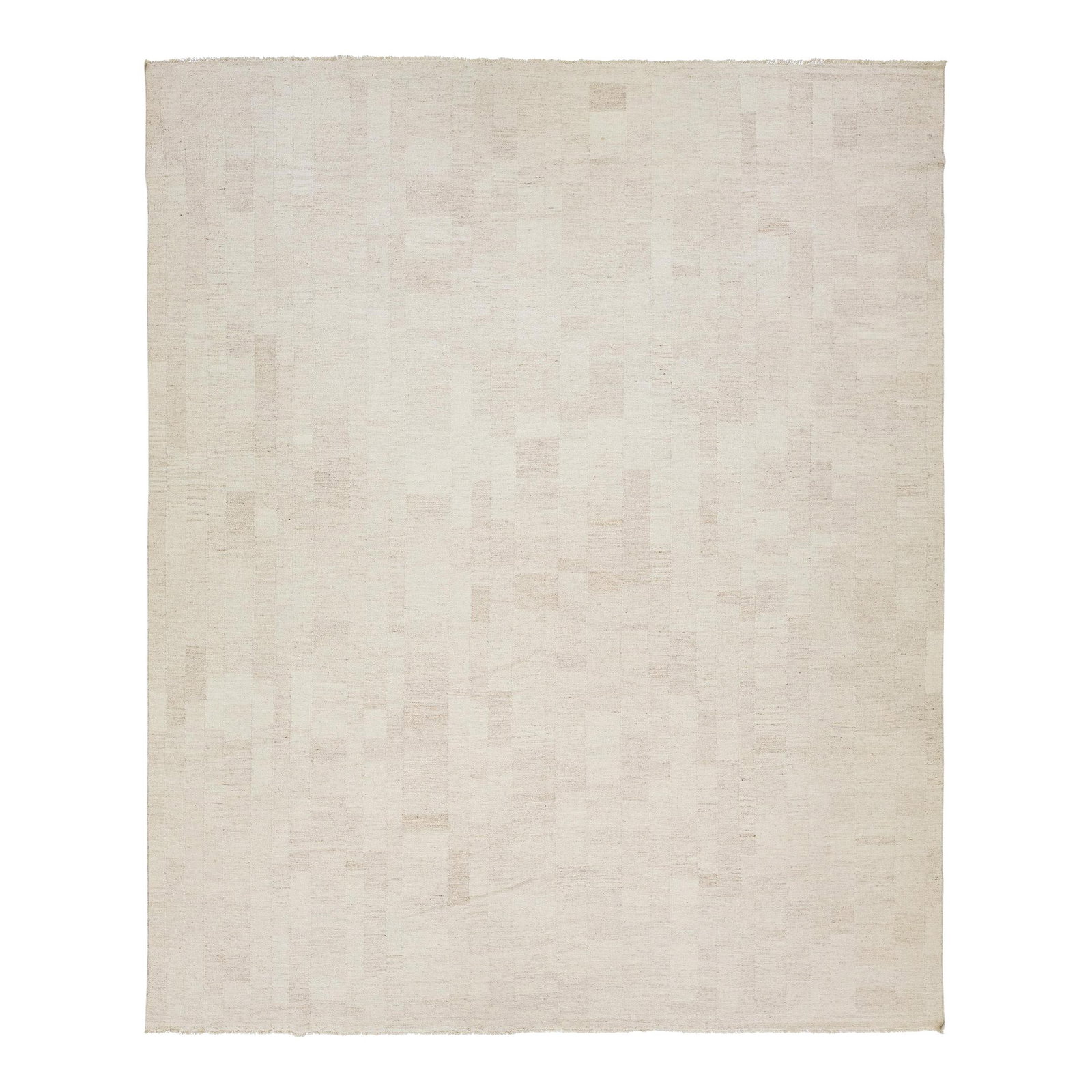 Contemporary Beige Kilim Flatweave Wool Rug 12'4" x 14'10" (1 of 10)