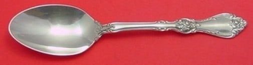 Wallace Royal Rose Sterling Silver Serving Spoon 8.5": Wallace Royal Rose Sterling Silver Serving Spoon 8.5" This exquisite serving spoon is part of the Royal Rose pattern by Wallace, crafted from high-quality sterling silver. At 8 1/2 inches in length, i