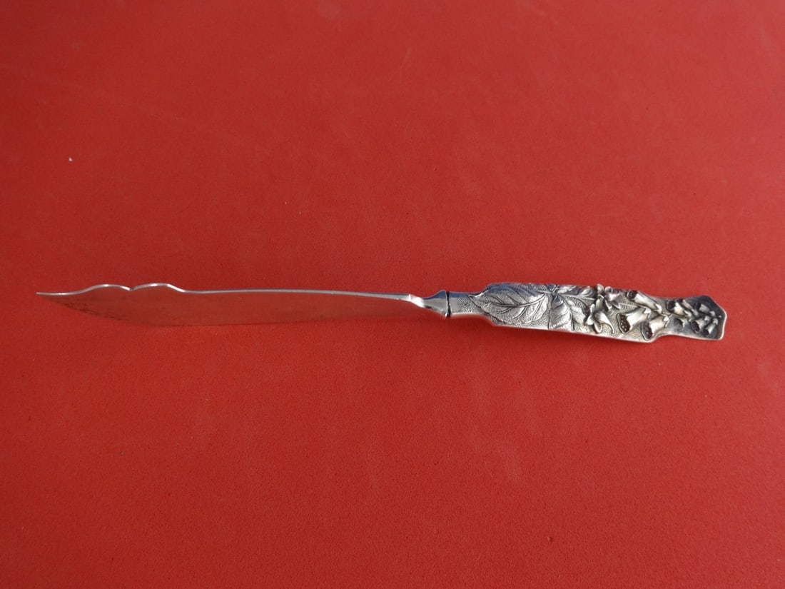 Shiebler Flora Sterling Silver 8 Inch Master Butter Knife (1 of 1)