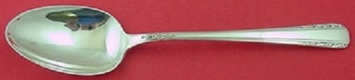 International Courtship Sterling Silver Serving Spoon 8 1/2 in: International Courtship Sterling Silver Serving Spoon 8 1/2 in Vintage International Sterling Silver serving spoon in the Courtship pattern. Made in the United States, this pre-owned piece is not mono