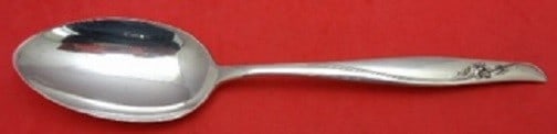 Gorham Sea Rose Sterling Silver 8.5 Inch Serving Spoon: Gorham Sea Rose Sterling Silver 8.5 Inch Serving Spoon This exquisite serving spoon is crafted from sterling silver and features the elegant Sea Rose pattern by Gorham. Measuring 8 1/2 inches in lengt