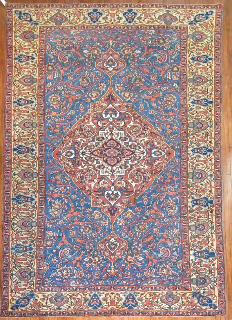 9' 10" x 16' 9" Antique Persian Bakhtiari Oversize Rug (1 of 7)