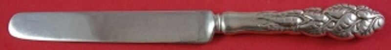 Tiffany & Co Ailanthus Sterling Silver Dessert Knife 7 3/4": Tiffany & Co Ailanthus Sterling Silver Dessert Knife 7 3/4" This exquisite dessert knife is part of the Ailanthus pattern by Tiffany & Co., crafted from all-sterling silver. Featuring a hollow handle 