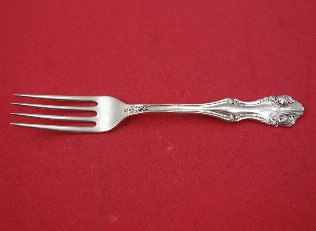 Frank Smith George VI Richfield Sterling Silver Fork 7 Inch Monogrammed (1 of 2)