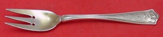 Tiffany & Co. Winthrop Sterling Silver Salad Fork 3-Tine Gold Wash 7" (1 of 1)