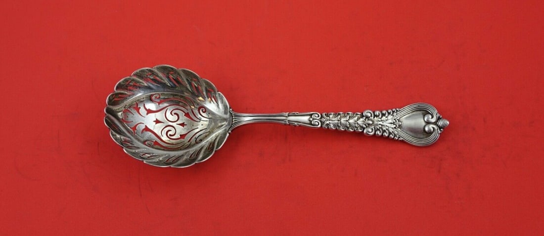 Tiffany & Co Florentine Sterling Silver Sugar Sifter 7 1/4 Inch: Tiffany & Co Florentine Sterling Silver Sugar Sifter 7 1/4 Inch Presenting a stunning Sterling Silver Sugar Sifter from the iconic Florentine pattern by Tiffany & Co. This exquisite serving piece meas