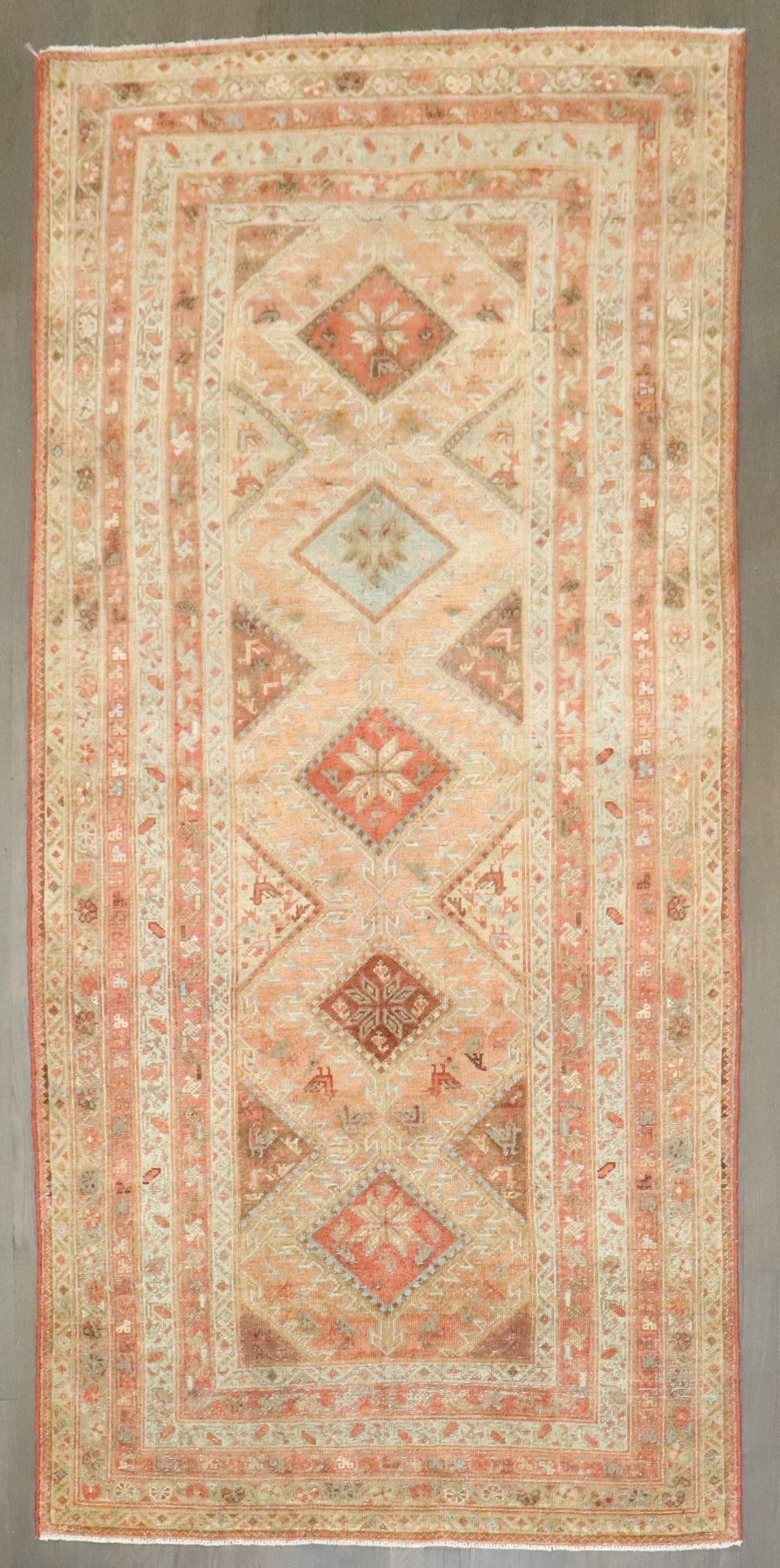 1920s Persian Kurd Malayer Accent Rug 3' 10" x 7' 10" (1 of 7)