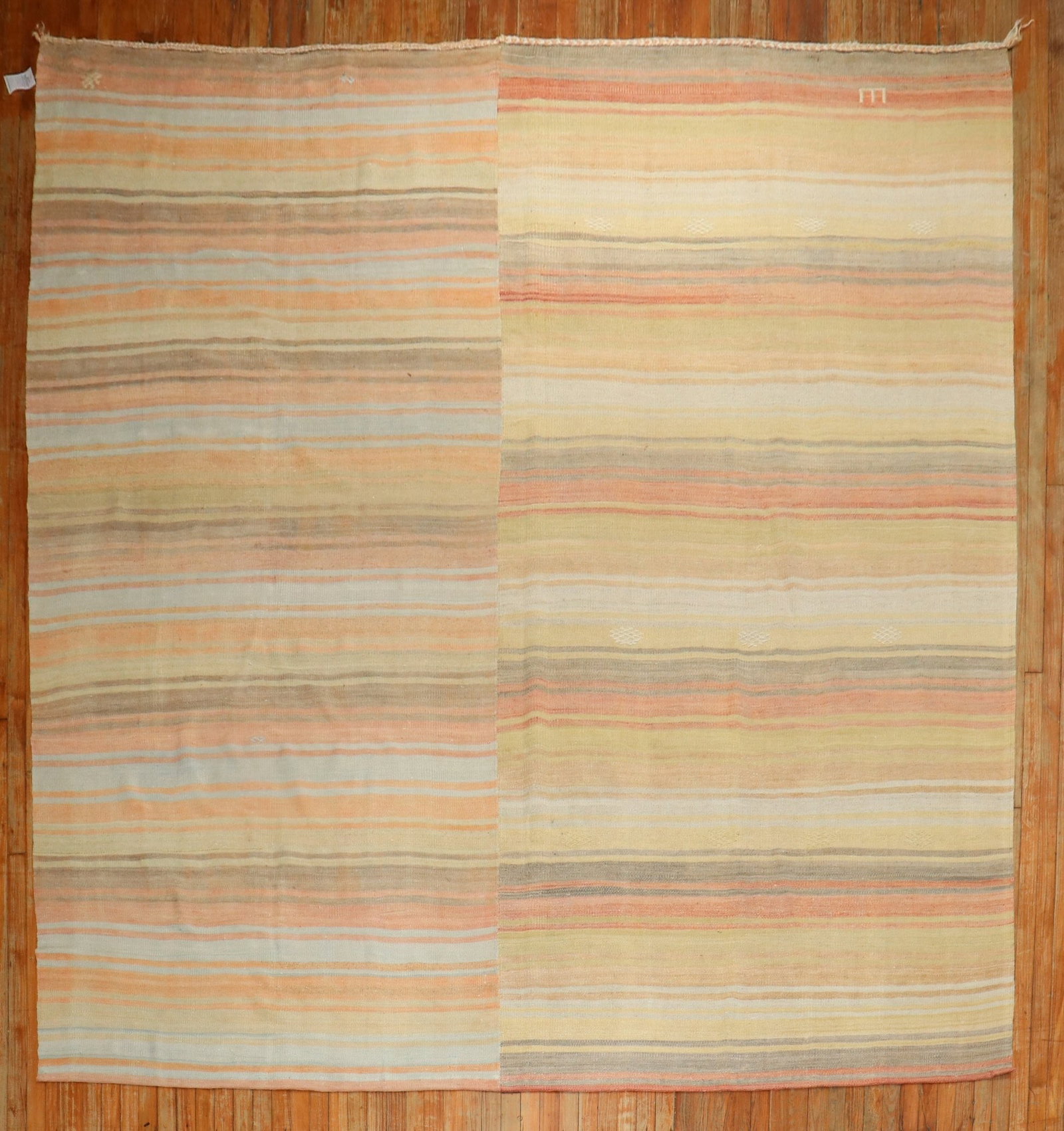 9' 10" x 11' Turkish Kilim Room Square Rug (1 of 7)