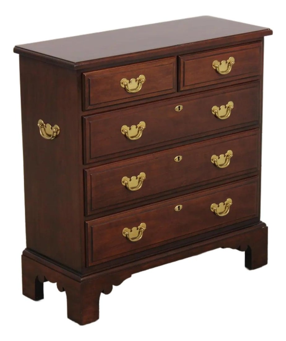 Statton Old Towne cherry hall chest with 5 drawers 29w x 11.5d x 30h (1 of 10)
