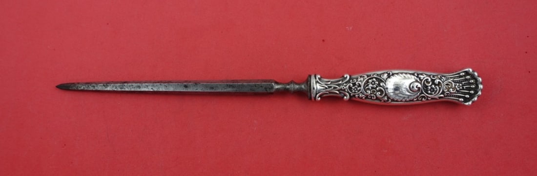 Whiting Hyperion Sterling Silver Steak Carving Hone 9 3/4" (1 of 2)