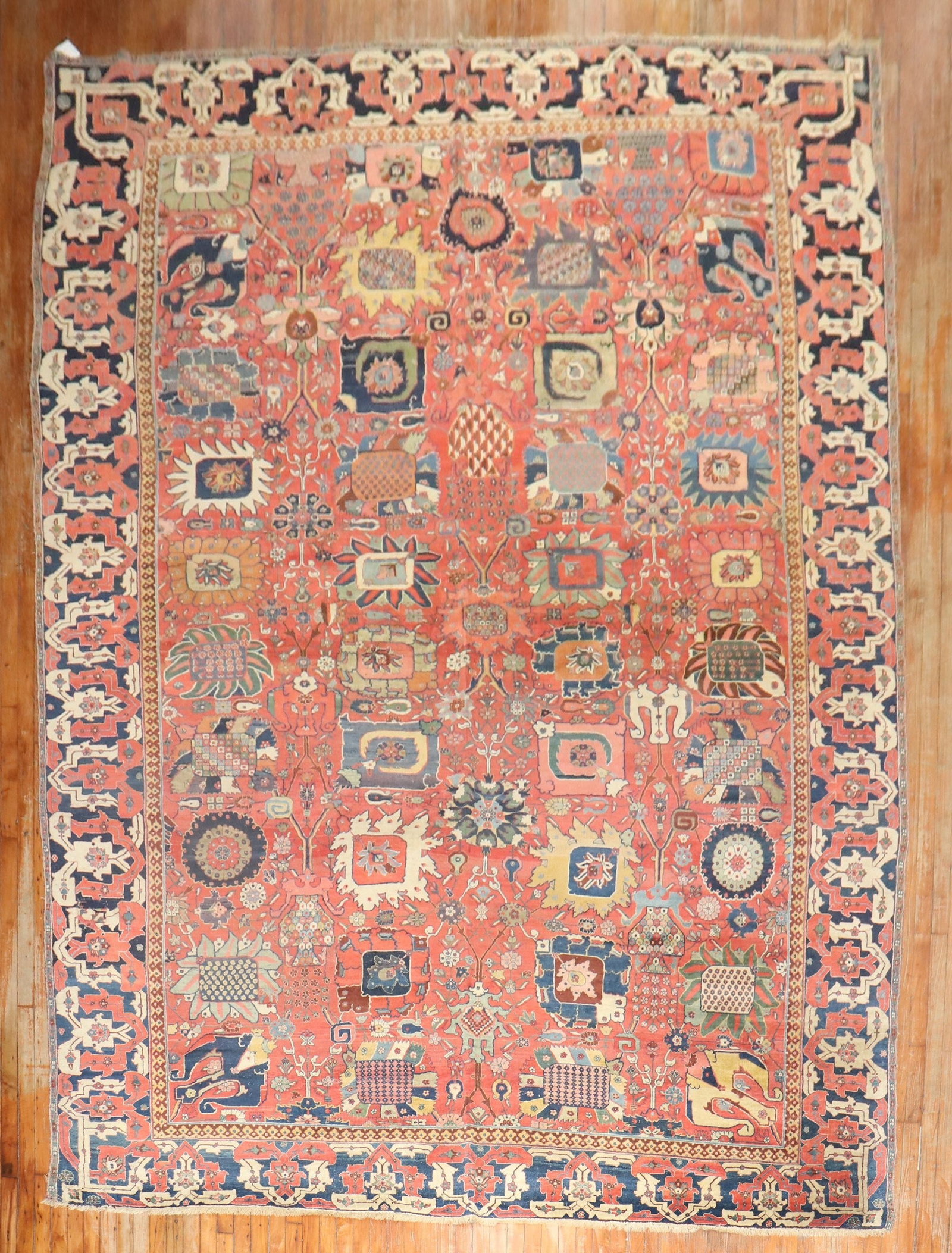 9' 6" x 15' 11" Antique Persian Bidjar Room Carpet: 9' 6" x 15' 11" Antique Persian Bidjar Room Carpet Antique Persian Bidjar carpet dating to the late 18th to early 19th century. This room-size piece reflects the long-standing Bidjar weaving tradition