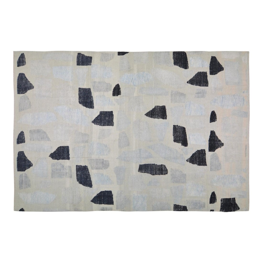 9'9 x 14'8 Organic Wool Gray Moroccan Hand Knotted Area Rug: 9'9 x 14'8 Organic Wool Gray Moroccan Hand Knotted Area Rug This Moroccan hand-knotted rug is crafted from organic wool and features natural colors with a soft texture. The rug is pre-owned and showca