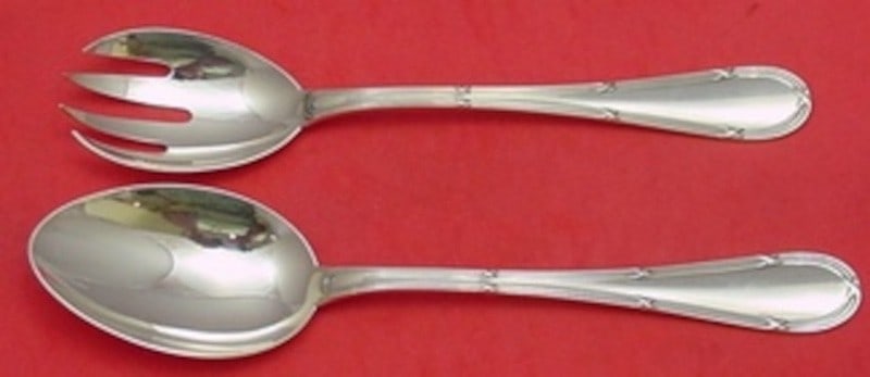 2 Piece Sterling Salad Serving Set Buccellati Parma 10" (1 of 1)