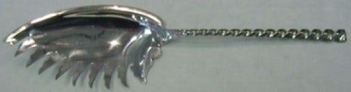 Dominick and Haff Twist Sterling Silver Macaroni Server 10 3/4": Dominick and Haff Twist Sterling Silver Macaroni Server 10 3/4" This elegant macaroni server from the Twist pattern by Dominick and Haff is crafted in sterling silver, measuring 10 3/4" in length. It 