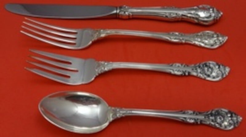 Gorham King Edward Sterling Silver 4pc Place Setting Flatware (1 of 2)