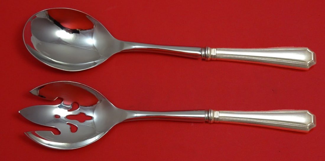 Gorham Fairfax Sterling Silver Salad Serving Set 2pc Custom Hollow Handle: Gorham Fairfax Sterling Silver Salad Serving Set 2pc Custom Hollow Handle Elevate your dining experience with the Fairfax Sterling Silver Salad Serving Set by Durgin-Gorham. This exquisite 2-piece set