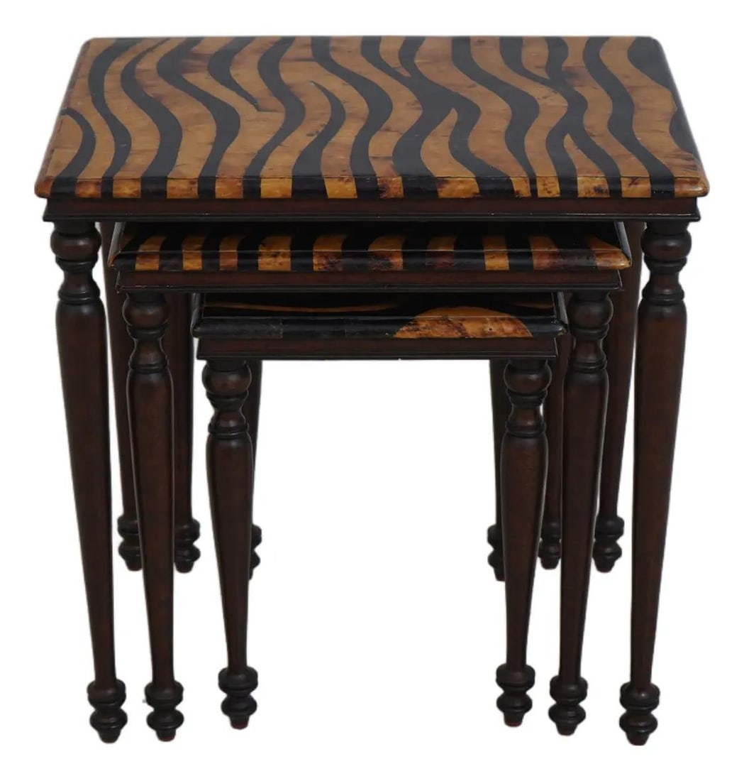 Hooker nesting tables with tessellated marble tops (1 of 10)