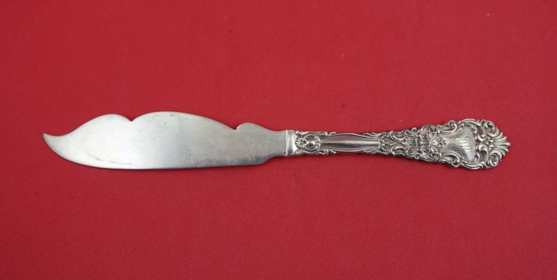 Sterling Silver Fish Knife Renaissance Pattern by Dominick and Haff 8 Inch: Sterling Silver Fish Knife Renaissance Pattern by Dominick and Haff 8 Inch This is a sterling silver fish knife with an all-sterling flat handle in the Renaissance pattern by Dominick & Haff. Dating f